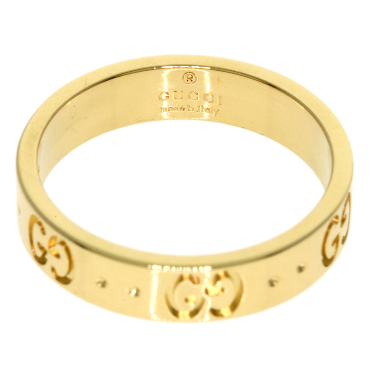 GUCCI Icon # 11 Ring K18 Yellow Gold Ladies [Used]