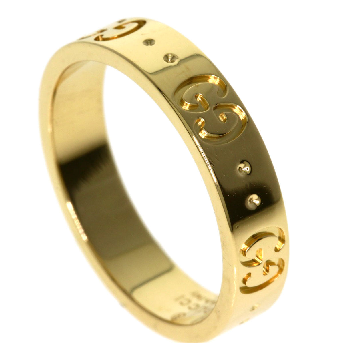 GUCCI Icon # 11 Ring K18 Yellow Gold Ladies [Used]