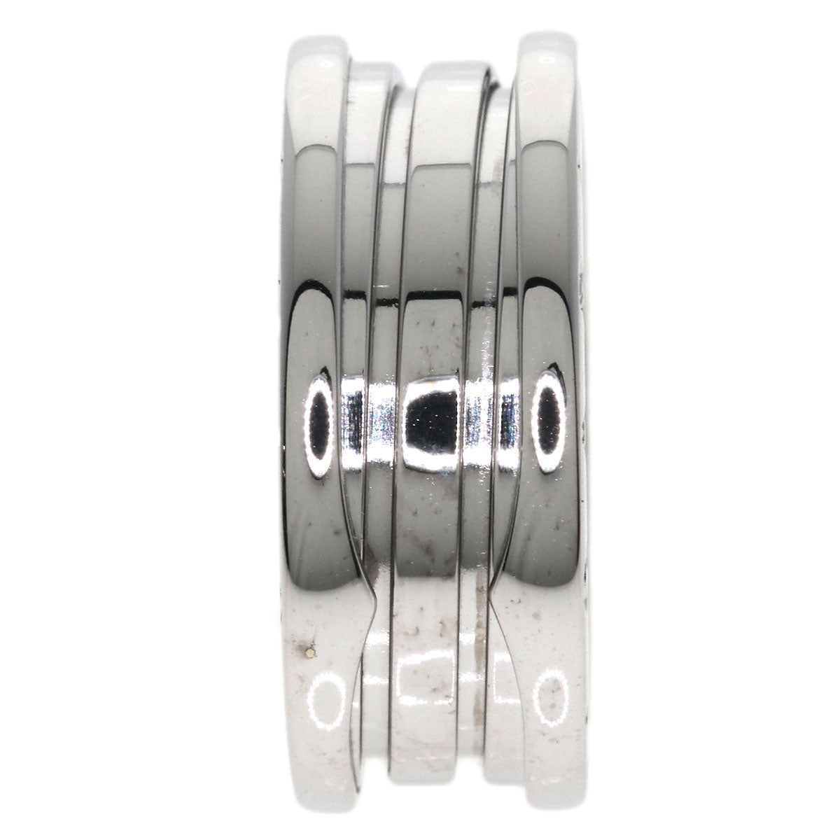 BVLGARI B.zero1 2 band #60 Ring K18 White Gold Ladies [Used]