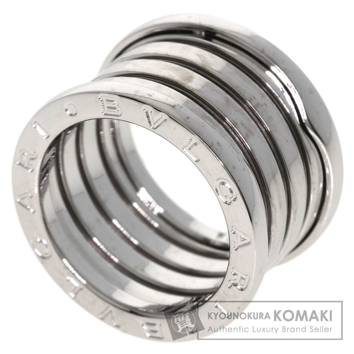 BVLGARI B.zero1 3 band #52 Ring K18 White Gold Ladies [Used]