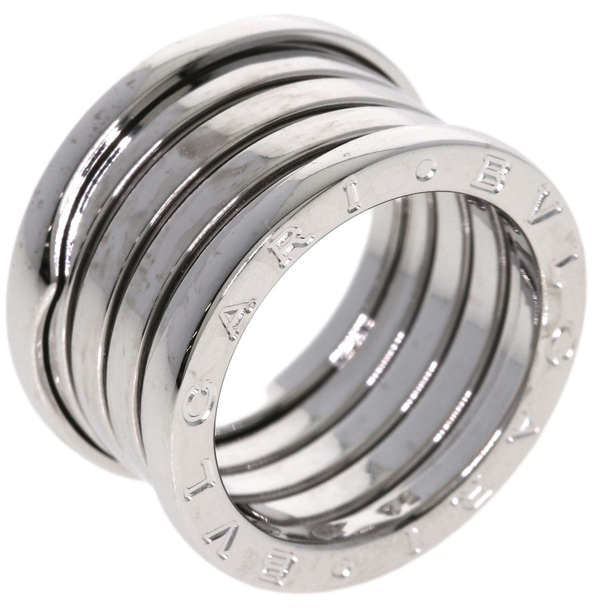BVLGARI B.zero1 3 band #52 Ring K18 White Gold Ladies [Used]
