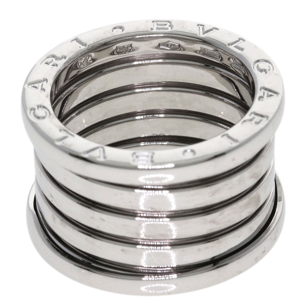 BVLGARI B.zero1 3 band #52 Ring K18 White Gold Ladies [Used]