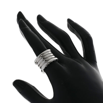 BVLGARI B.zero1 3 band #52 Ring K18 White Gold Ladies [Used]