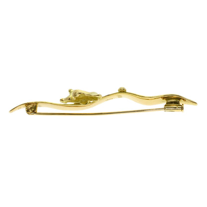 0.07ct Frog Diamond Brooch K18 Yellow Gold 8.4g　Ladies