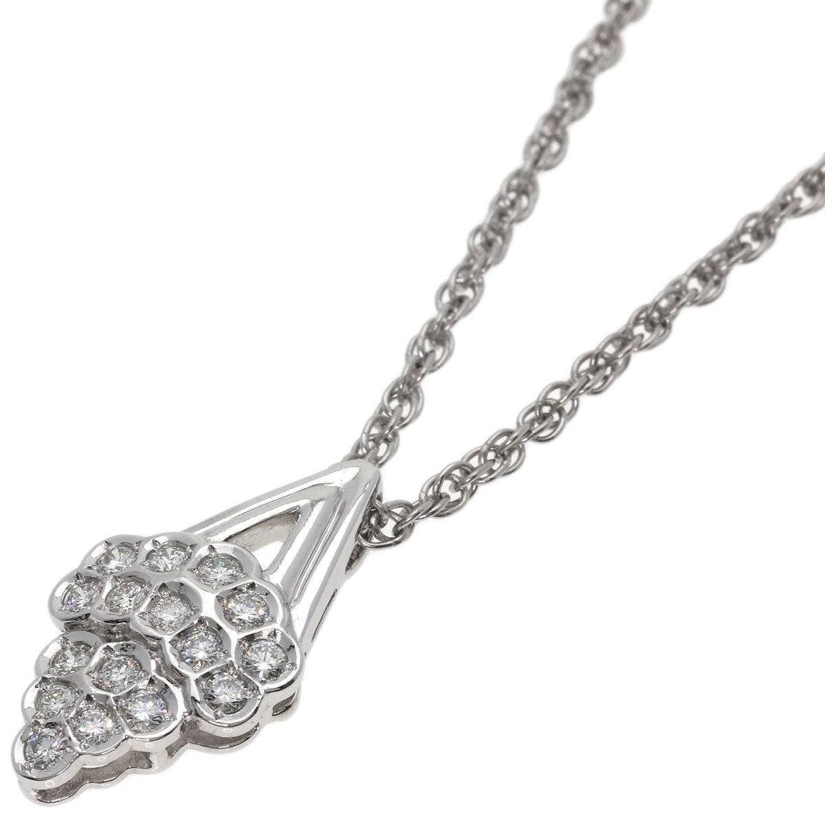 POLA Diamond Necklace Platinum PT900 Ladies [Used]