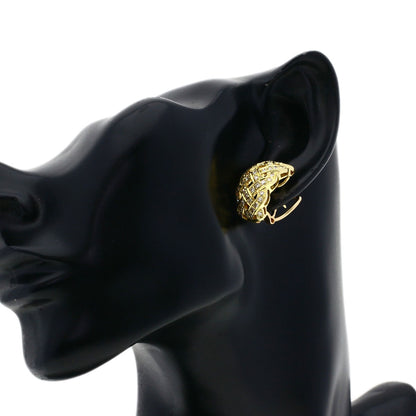 1.94ct Diamond earring K18 Yellow Gold 13g　Ladies