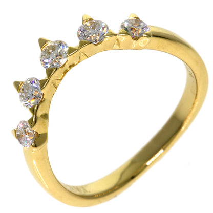 TASAKI Chatty Plant 5PDiamond Ring K18 Yellow Gold Ladies [Used]
