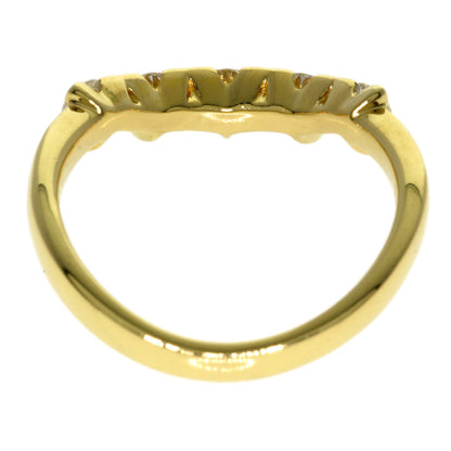 TASAKI Chatty Plant 5PDiamond Ring K18 Yellow Gold Ladies [Used]