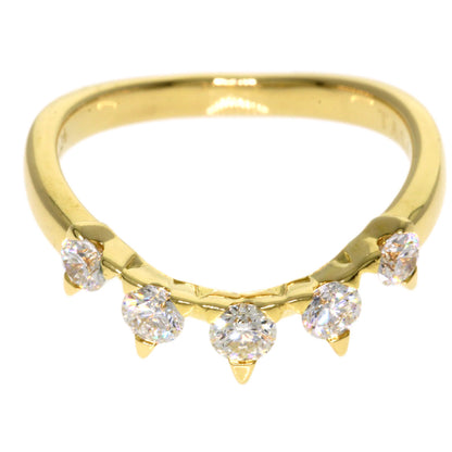 TASAKI Chatty Plant 5PDiamond Ring K18 Yellow Gold Ladies [Used]