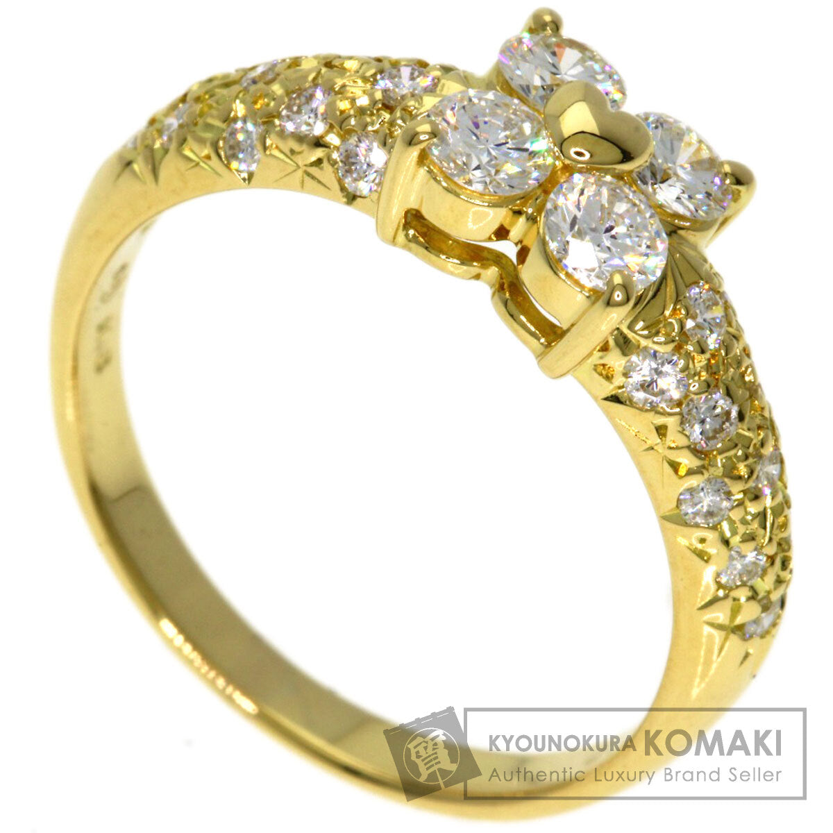 TASAKI Diamond Ring K18 Yellow Gold Ladies [Used]