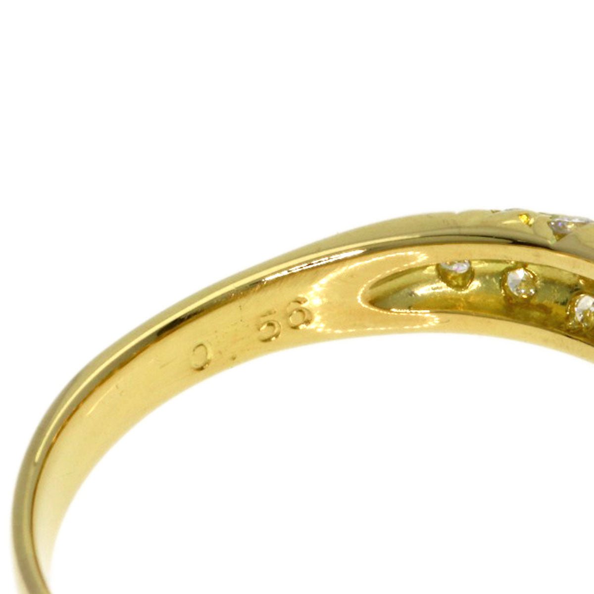 TASAKI Diamond Ring K18 Yellow Gold Ladies [Used]