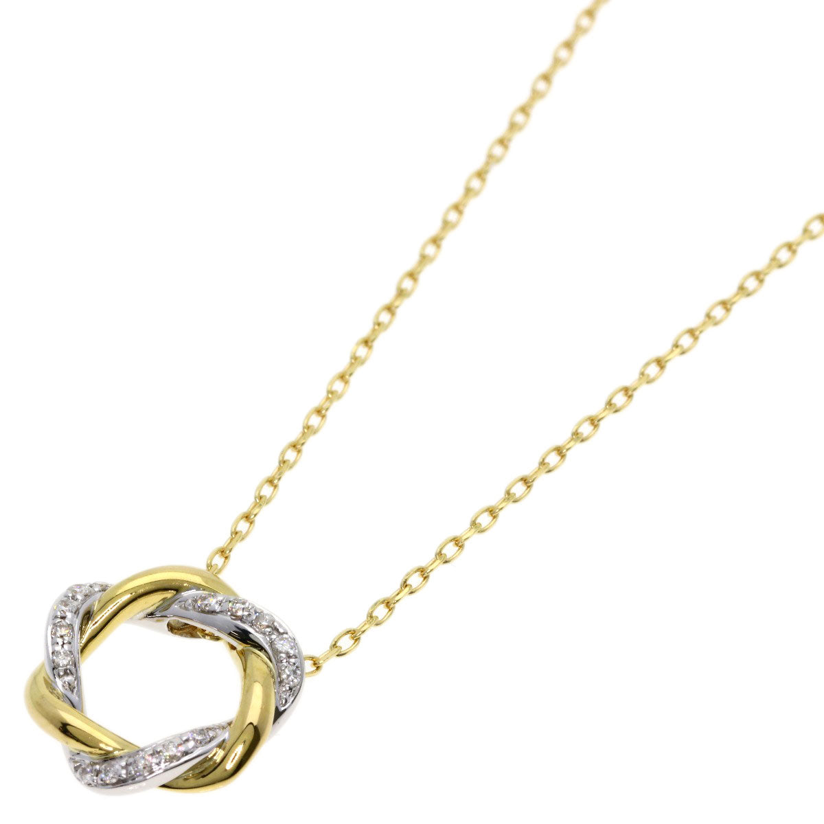 VENDOME Diamond Necklace K18 Yellow Gold K18 White GoldLadies [Used]