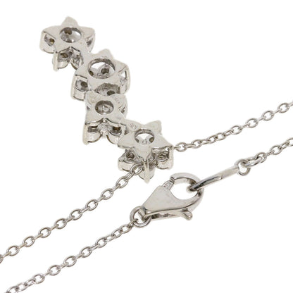 Ponte Vecchio Diamond Necklace K18 White Gold Ladies [Used]