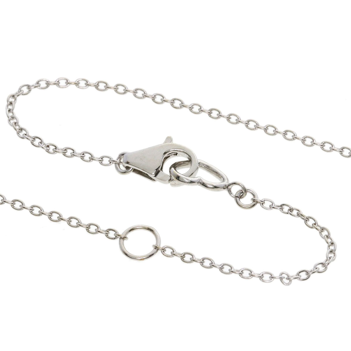 Ponte Vecchio Diamond Necklace K18 White Gold Ladies [Used]