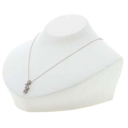 Ponte Vecchio Diamond Necklace K18 White Gold Ladies [Used]