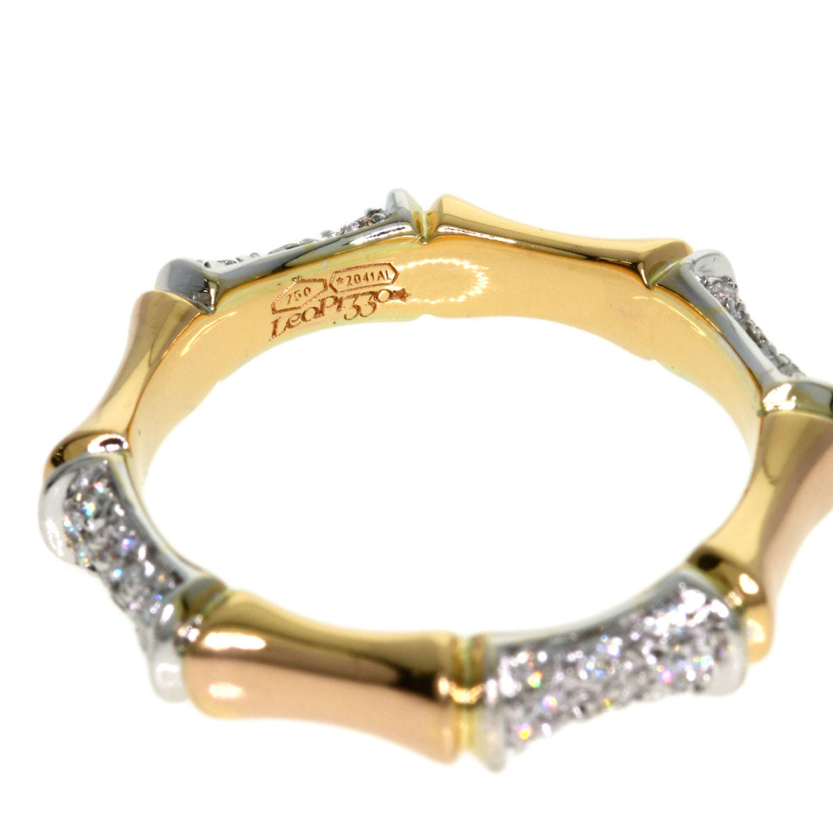 Leopizzo Diamond Ring K18 Pink Gold 5.1g　Ladies