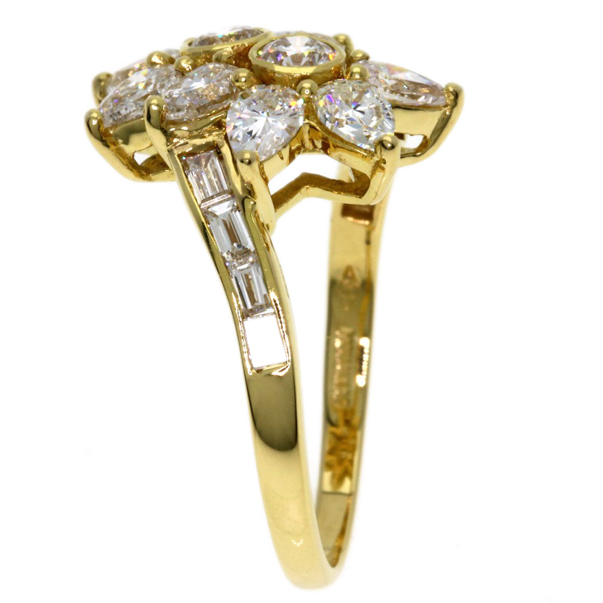 MOUAWAD Diamond Ring K18 Yellow Gold Ladies [Used]