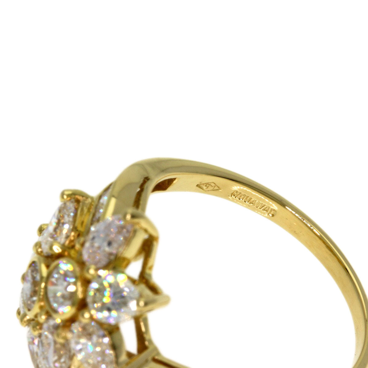 MOUAWAD Diamond Ring K18 Yellow Gold Ladies [Used]