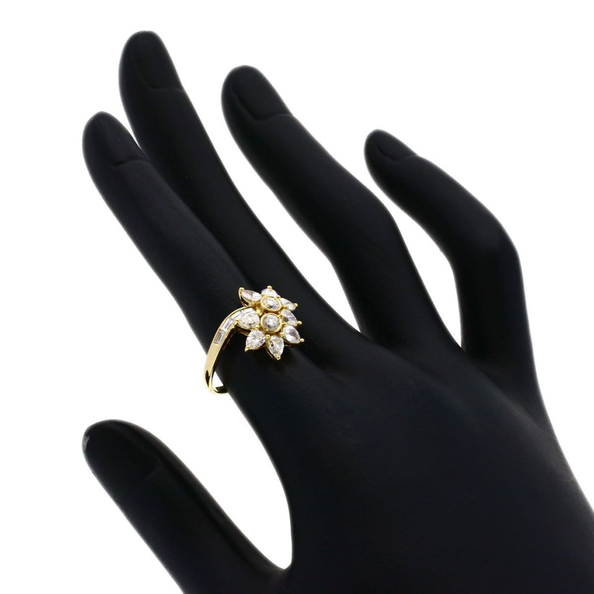 MOUAWAD Diamond Ring K18 Yellow Gold Ladies [Used]