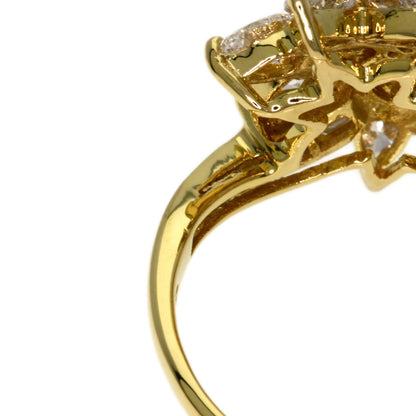 MOUAWAD Diamond Ring K18 Yellow Gold Ladies [Used]
