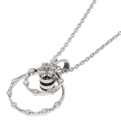 WALTHAM Diamond Necklace K18 White Gold Ladies [Used]