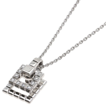 WALTHAM Diamond Necklace K18 White Gold Ladies [Used]