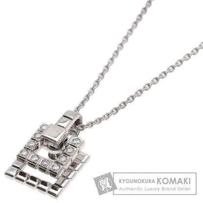 WALTHAM Diamond Necklace K18 White Gold Ladies [Used]
