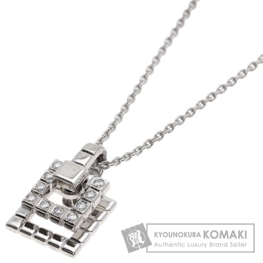 WALTHAM Diamond Necklace K18 White Gold Ladies [Used]