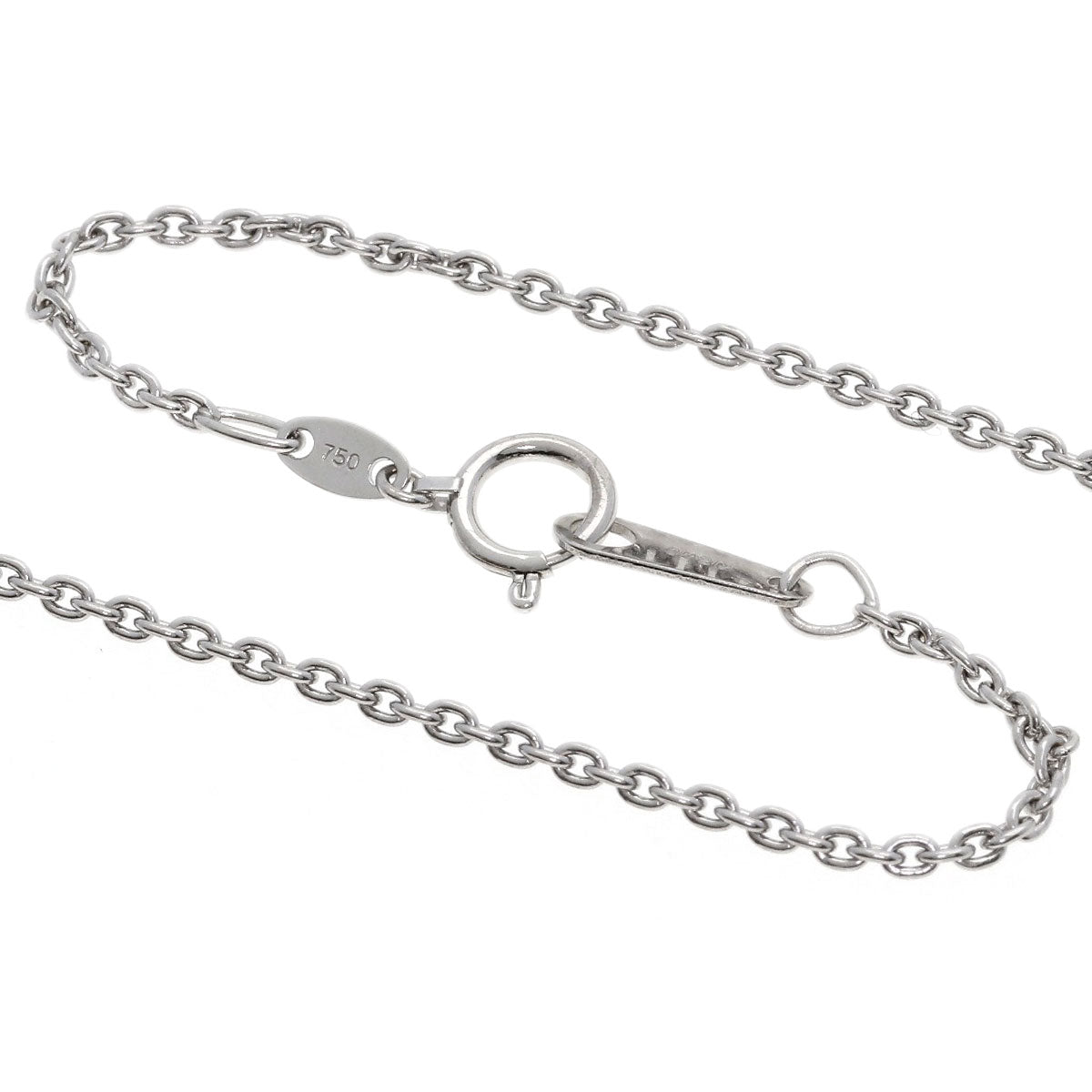 WALTHAM Diamond Necklace K18 White Gold Ladies [Used]