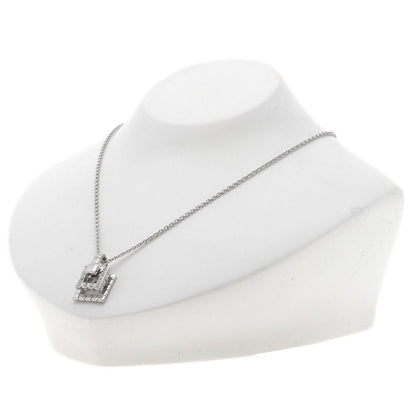 WALTHAM Diamond Necklace K18 White Gold Ladies [Used]