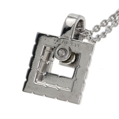 WALTHAM Diamond Necklace K18 White Gold Ladies [Used]