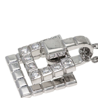 WALTHAM Diamond Necklace K18 White Gold Ladies [Used]