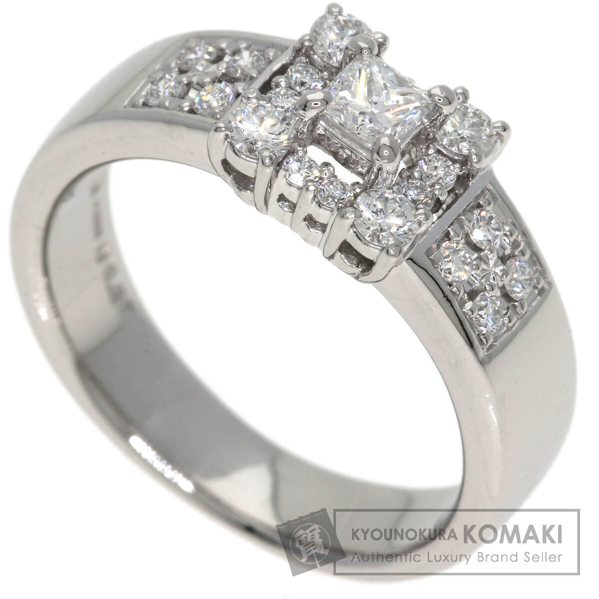 POLA Diamond Ring Platinum PT900 Ladies [Used]