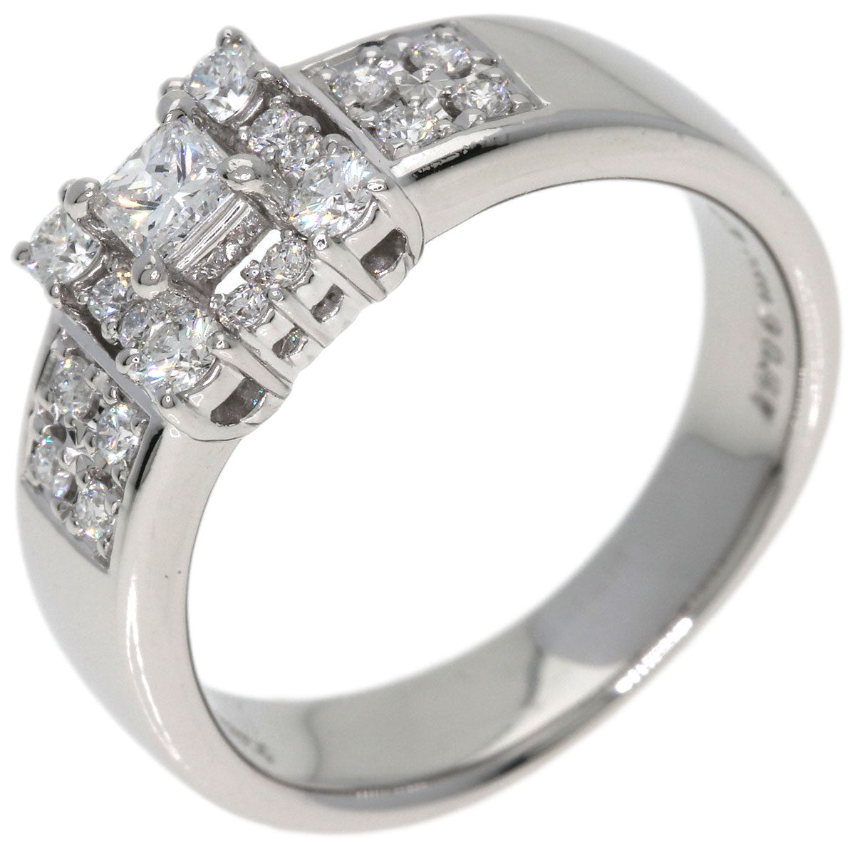 POLA Diamond Ring Platinum PT900 Ladies [Used]