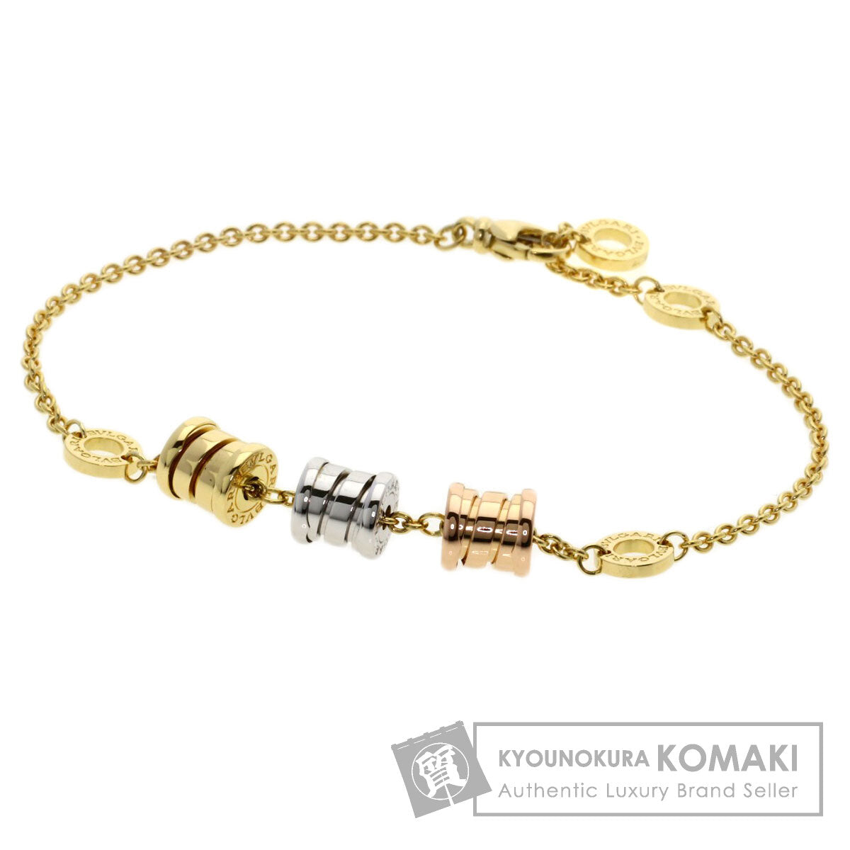 BVLGARI B.zero1 element Bracelet K18 Yellow Gold K18 White GoldLadies [Used]