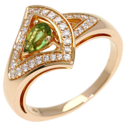 BVLGARI Diva Dream Tourmaline Diamond Ring K18 Pink Gold Ladies [Used]