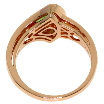 BVLGARI Diva Dream Tourmaline Diamond Ring K18 Pink Gold Ladies [Used]