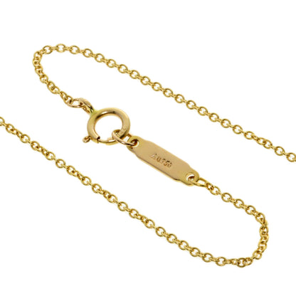 TIFFANY&Co. T Smile Small Diamond Necklace K18 Yellow Gold Ladies [Used]