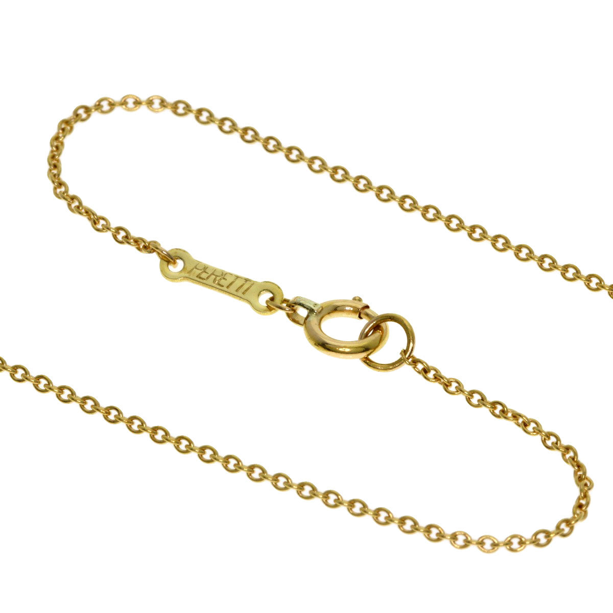 TIFFANY&Co. Open heart Necklace K18 Yellow Gold Ladies [Used]