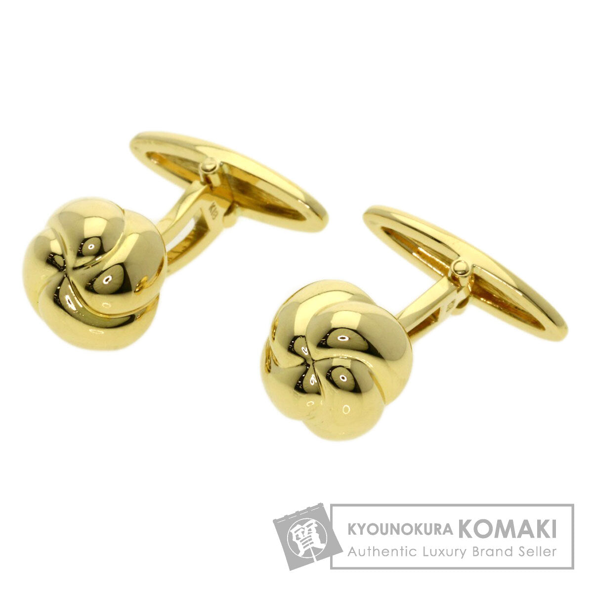 MIKIMOTO knot cuffs K18 Yellow Gold mens [Used]