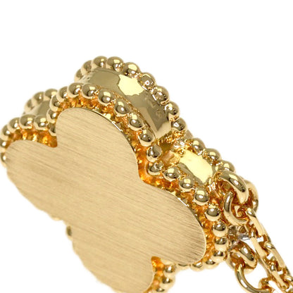 Van Cleef & Arpels Vintage Alhambra Shell Diamond Necklace K18 Yellow Gold Ladies [Used]