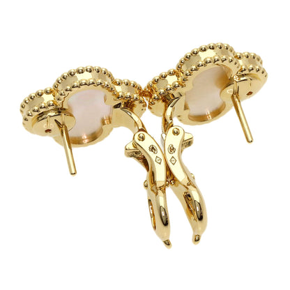 Van Cleef & Arpels Vintage Alhambra Shell earring K18 Yellow Gold Ladies [Used]