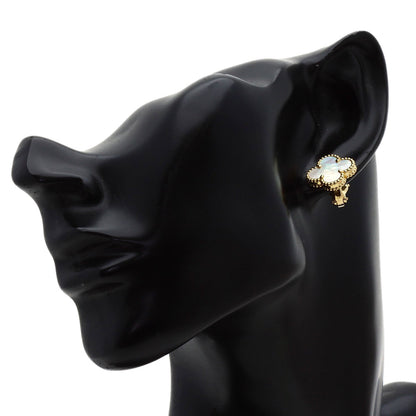 Van Cleef & Arpels Vintage Alhambra Shell earring K18 Yellow Gold Ladies [Used]