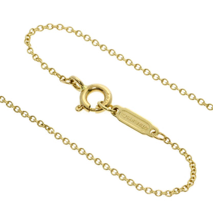 TIFFANY&Co. T Smile Small Diamond Necklace K18 Yellow Gold Ladies [Used]