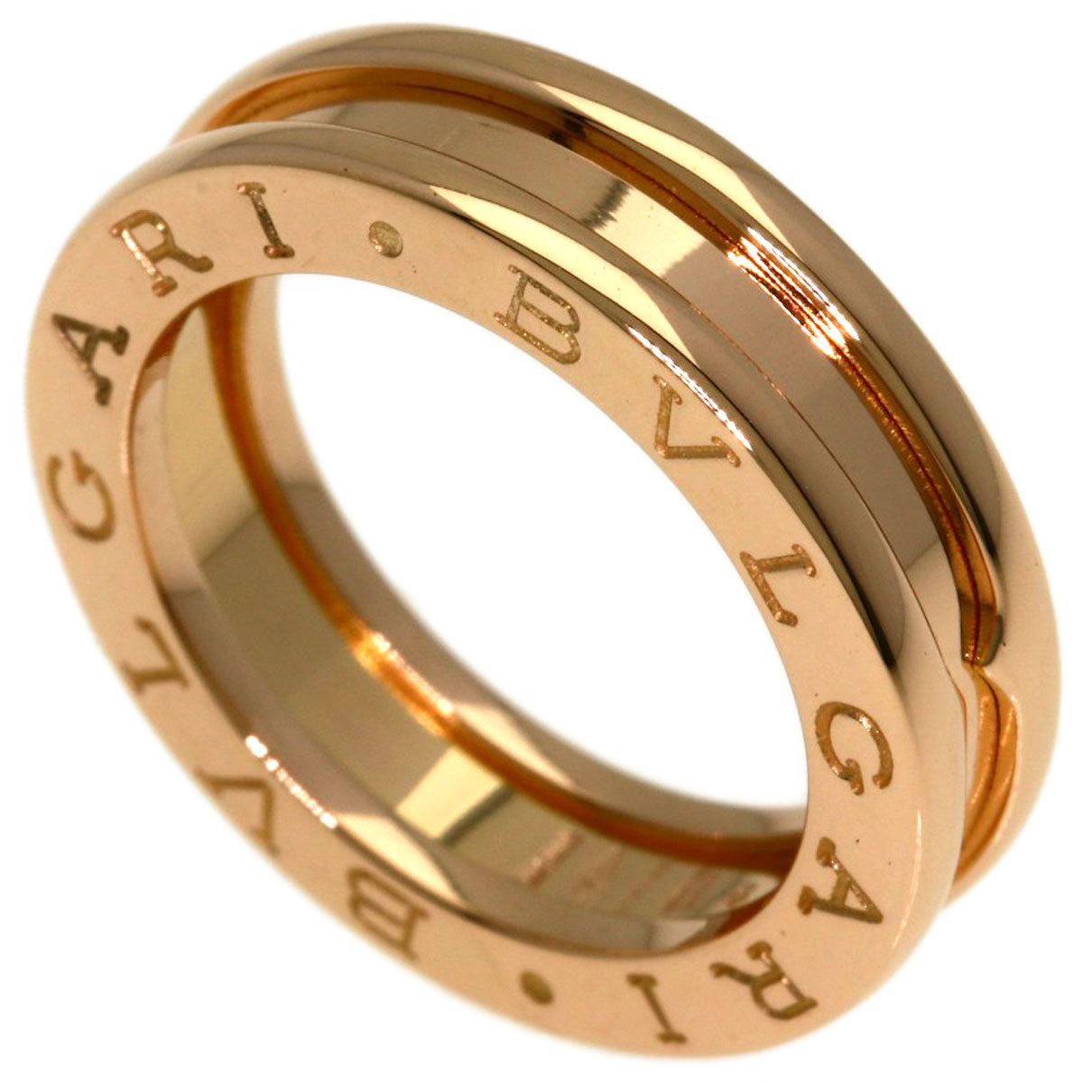 BVLGARI B.zero1 1 Band #46 Ring K18 Pink Gold Ladies [Used]