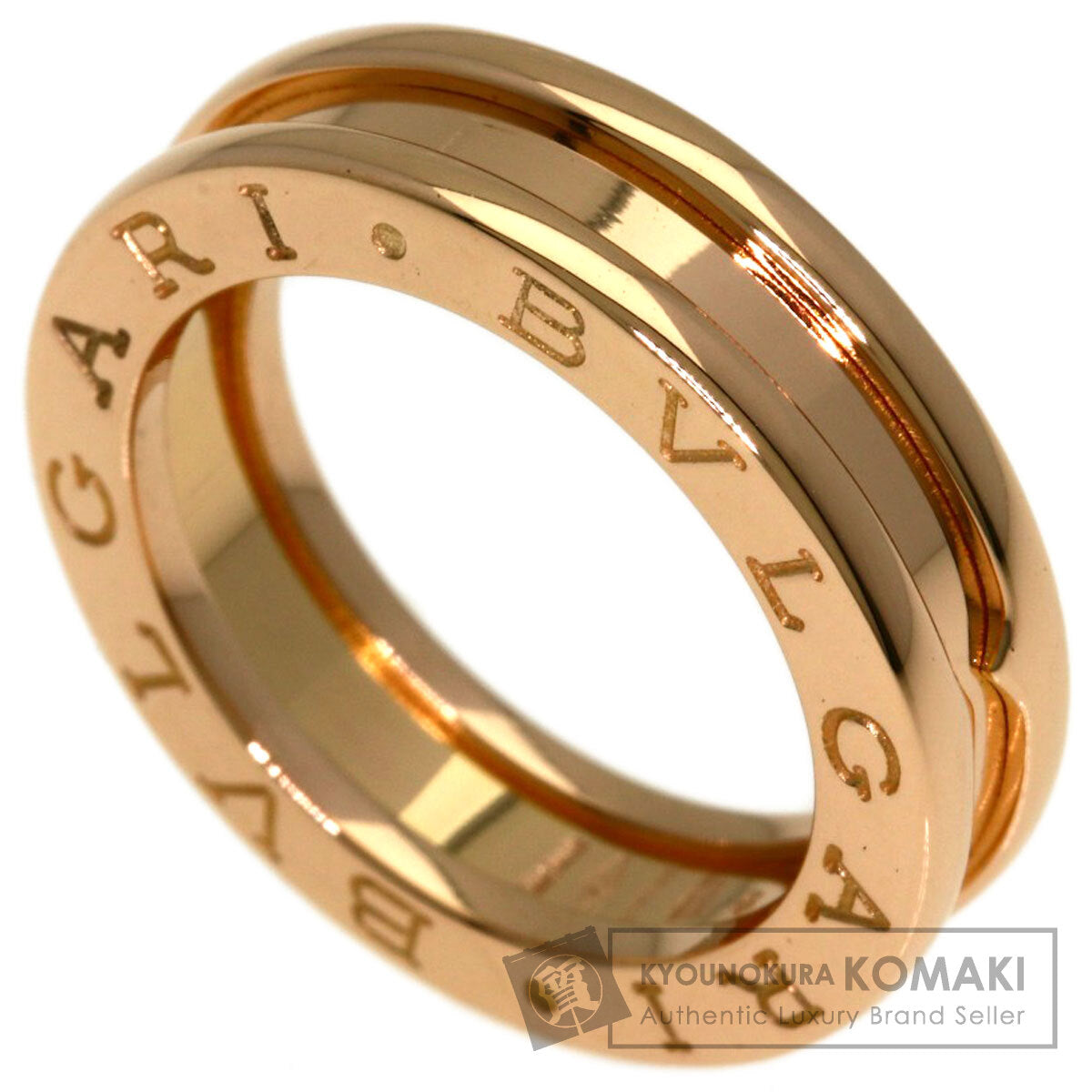 BVLGARI B.zero1 1 Band #46 Ring K18 Pink Gold Ladies [Used]