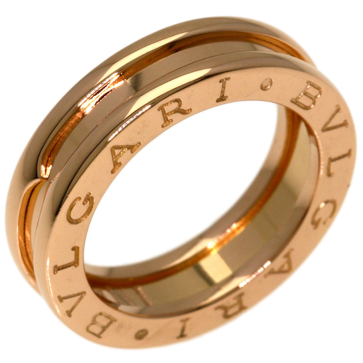 BVLGARI B.zero1 1 Band #46 Ring K18 Pink Gold Ladies [Used]
