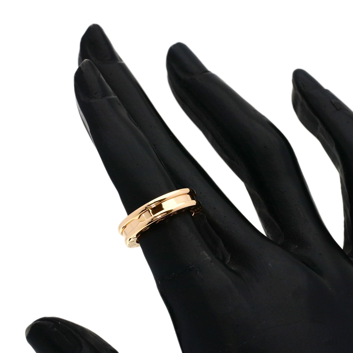 BVLGARI B.zero1 1 Band #46 Ring K18 Pink Gold Ladies [Used]