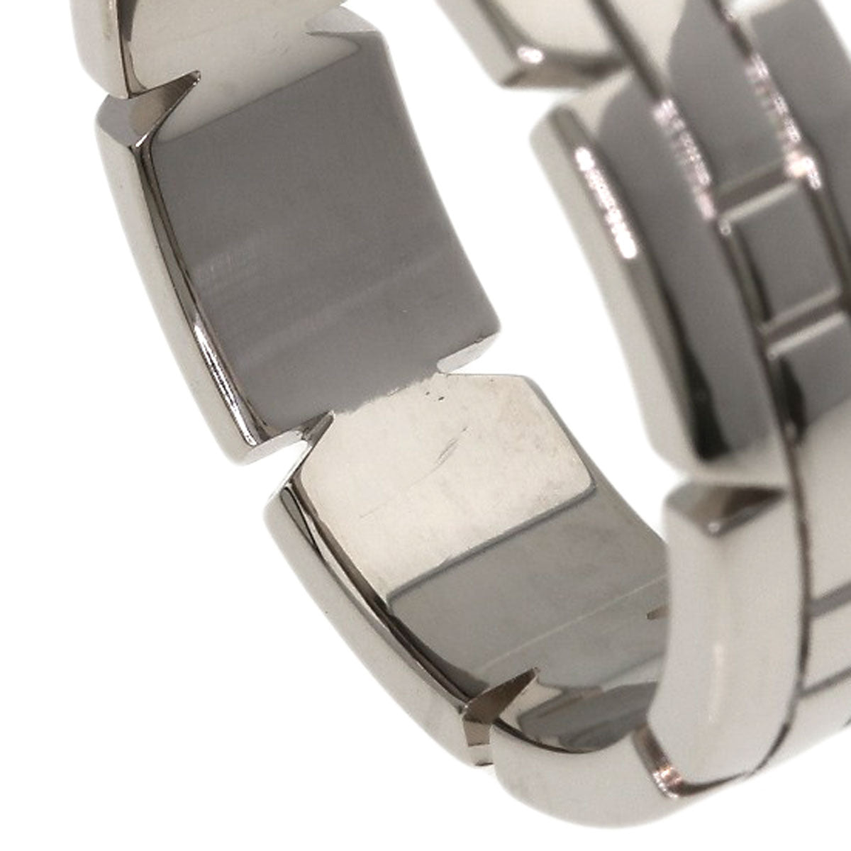 CARTIER Tank Francaise # 58 Ring K18 White Gold Ladies [Used]