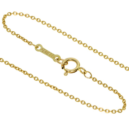 TIFFANY&Co. Open Heart Diamond Necklace K18 Yellow Gold Ladies [Used]